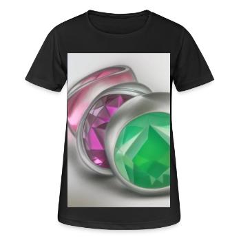 Pierres précieuses - T-shirt respirant Femme - noir - Devant - AI Model Female 172 light (172cm)