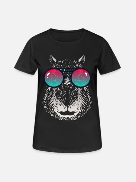 Cool Capybara with Sunglasses - Women's Breathable T-Shirt - black