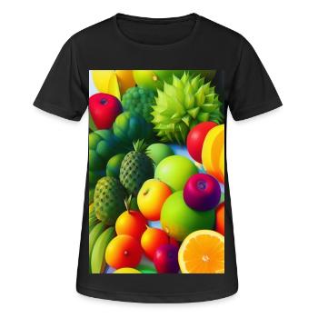 Fruit - Women's Breathable T-Shirt - black - Front - AI Model Female 172 light (172cm)