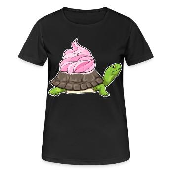 Turtle Frosting - Women's Breathable T-Shirt - black - Front - AI Model Female 172 light (172cm)