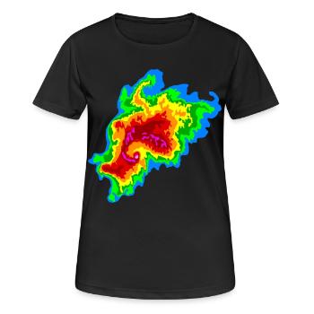 Joplin , Tornade, Radar, Stormchaser - T-shirt respirant Femme - noir - Devant - AI Model Female 172 light (172cm)
