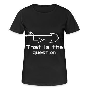 To Be Or Not To Be Electrical Engineer Circuit - Frauen T-Shirt atmungsaktiv - Schwarz - Vorne - AI Model Female 172 light (172cm)