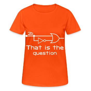 To Be Or Not To Be Electrical Engineer Circuit - Frauen T-Shirt atmungsaktiv - Neonorange - Vorne - AI Model Female 172 dark (172cm)