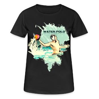 Wasserball - Die härtesten Sportler - Frauen T-Shirt atmungsaktiv - Schwarz - Vorne - AI Model Female 172 light (172cm)