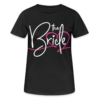 The bride - Frauen T-Shirt atmungsaktiv - Schwarz - Vorne - AI Model Female 172 light (172cm)