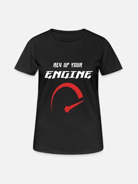 Rev up your engine - Women's Breathable T-Shirt - black