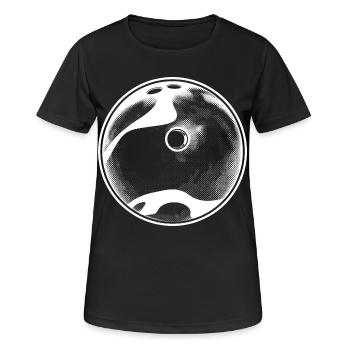 Boule de bowling - T-shirt respirant Femme - noir - Devant - AI Model Female 172 light (172cm)