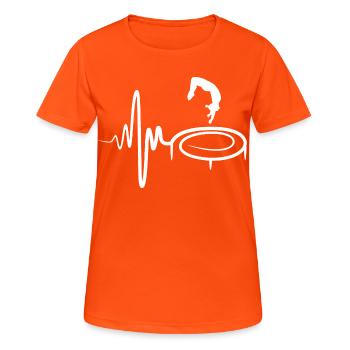 Trampoline Child - Women's Breathable T-Shirt - neon orange - Front - AI Model Female 172 dark (172cm)