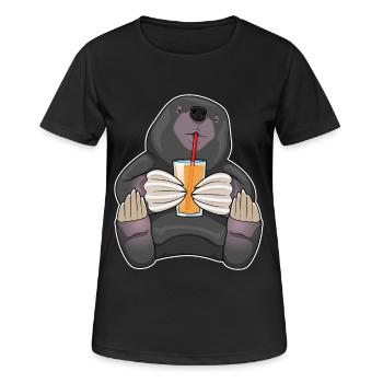 Maulwurf Saft  - Frauen T-Shirt atmungsaktiv - Schwarz - Vorne - AI Model Female 172 light (172cm)