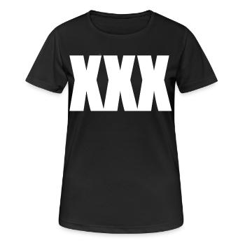 XXX - Women's Breathable T-Shirt - black - Front - AI Model Female 172 light (172cm)