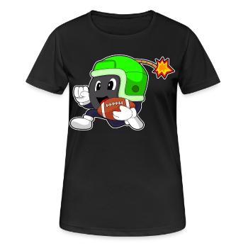 Bombshell American Football Sports - Women's Breathable T-Shirt - black - Front - AI Model Female 172 light (172cm)