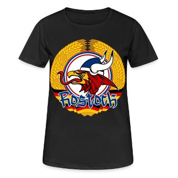Rostock Rostocker DDR Ährenkranz - T-shirt respirant Femme - noir - Devant - AI Model Female 172 light (172cm)