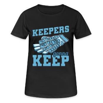 Keepers going to Keep - Women's Breathable T-Shirt - black - Front - AI Model Female 172 light (172cm)