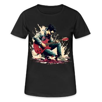 Guitarist - Women's Breathable T-Shirt - black - Front - AI Model Female 172 light (172cm)