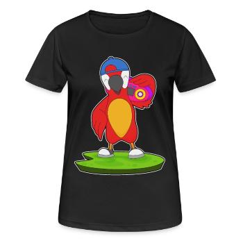 Parrot Ghetto Blaster Music - Women's Breathable T-Shirt - black - Front - AI Model Female 172 light (172cm)