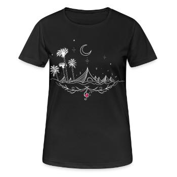 Festival de musique Festival de musique - T-shirt respirant Femme - noir - Devant - AI Model Female 172 light (172cm)