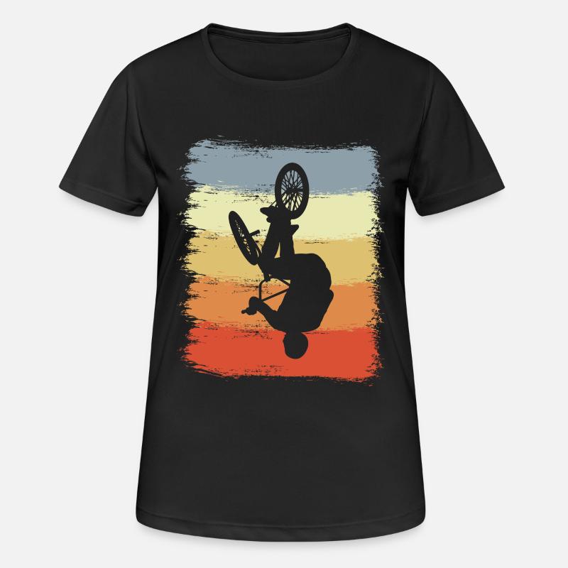 Vintage BMX - Women's Breathable T-Shirt - black