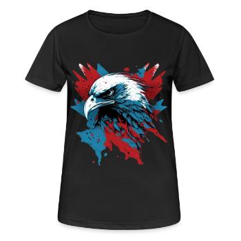 Patriotic Eagle - Women's Breathable T-Shirt - black - Front - AI Model Female 172 light (172cm)