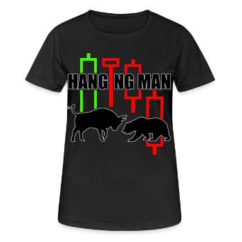 Chemise à commerce Hanging Man R6Z - T-shirt respirant Femme - noir - Devant - AI Model Female 172 light (172cm)