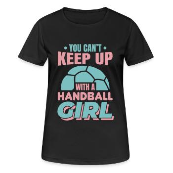 Handball player - Women's Breathable T-Shirt - black - Front - AI Model Female 172 light (172cm)