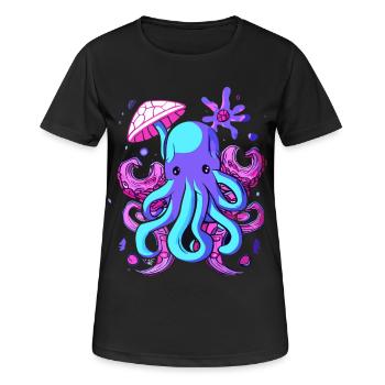 Octo Jelly Octopus Sea Creature - Women's Breathable T-Shirt - black - Front - AI Model Female 172 light (172cm)