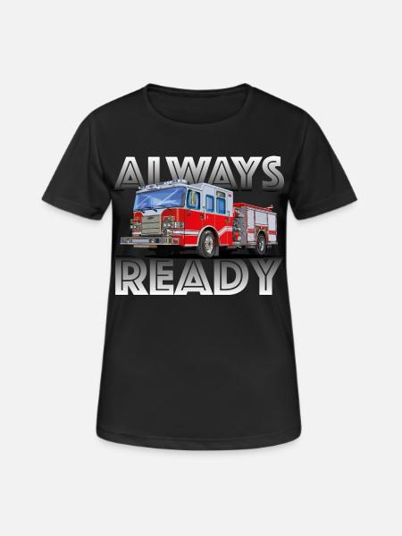 The fire brigade, your friend and helper - Women's Breathable T-Shirt - black