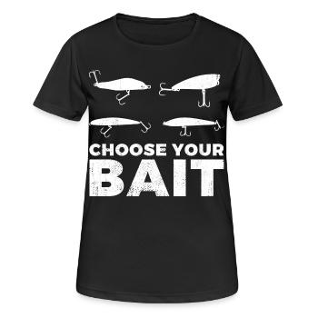 Choose your bait - Women's Breathable T-Shirt - black - Front - AI Model Female 172 light (172cm)