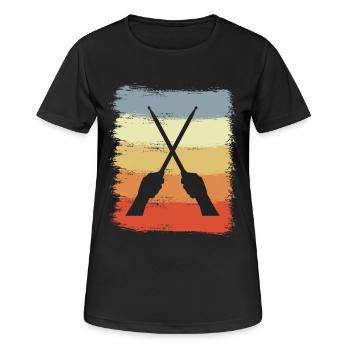 Vintage Drumsticks - Women's Breathable T-Shirt - black - Front - AI Model Female 172 light (172cm)