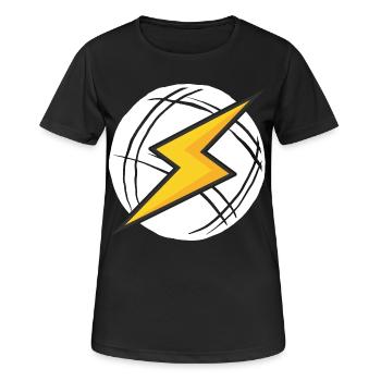 Boule Power! Tenue Boules Boules Boules de Boules Pétanque - T-shirt respirant Femme - noir - Devant - AI Model Female 172 light (172cm)
