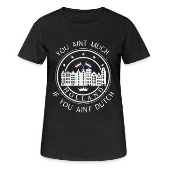 Vous n’êtes pas grand-chose si vous n’êtes pas néerlandais - T-shirt respirant Femme - noir - Devant - AI Model Female 172 light (172cm)