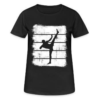 Kickboxer - Frauen T-Shirt atmungsaktiv - Schwarz - Vorne - AI Model Female 172 light (172cm)