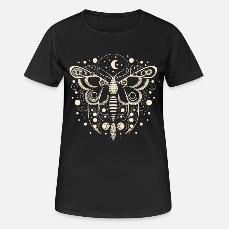 Celestial Moth - Women's Breathable T-Shirt - black