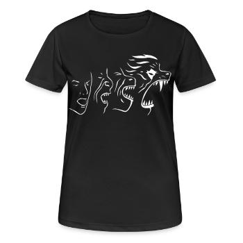 Transformation (white) - Women's Breathable T-Shirt - black - Front - AI Model Female 172 light (172cm)