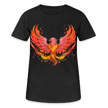 Phénix Phönix - T-shirt respirant Femme - noir - Devant - AI Model Female 172 light (172cm)