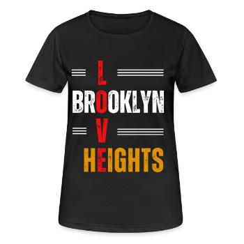 Love Brooklyn Heights - T-shirt respirant Femme - noir - Devant - AI Model Female 172 light (172cm)