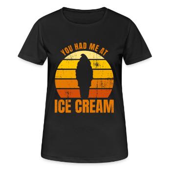 Ice Cream Lovers - Women's Breathable T-Shirt - black - Front - AI Model Female 172 light (172cm)