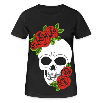 Renaissance - Frauen T-Shirt atmungsaktiv - Schwarz - Vorne - AI Model Female 172 light (172cm)