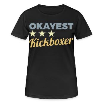 Kickboxer drôle - T-shirt respirant Femme - noir - Devant - AI Model Female 172 light (172cm)