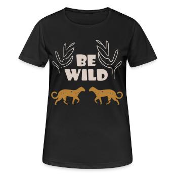 Be Wild - Women's Breathable T-Shirt - black - Front - AI Model Female 172 light (172cm)