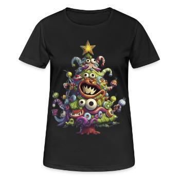 Christmas Tree Christmas Tree Christmas Tree Christmas - Women's Breathable T-Shirt - black - Front - AI Model Female 172 light (172cm)