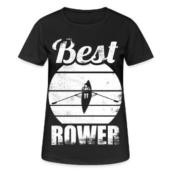 Rower - Women's Breathable T-Shirt - black - Front - AI Model Female 172 light (172cm)