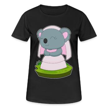 Voile de mariée Koala Mariage - T-shirt respirant Femme - noir - Devant - AI Model Female 172 light (172cm)