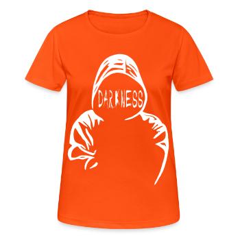 The Darkness - Women's Breathable T-Shirt - neon orange - Front - AI Model Female 172 dark (172cm)