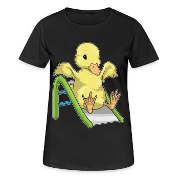 Duck Slide - Women's Breathable T-Shirt - black - Front - AI Model Female 172 light (172cm)