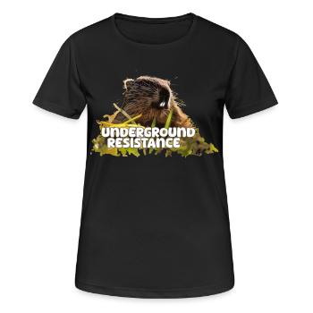 Marmot Underground Resistance 2024 - Women's Breathable T-Shirt - black - Front - AI Model Female 172 light (172cm)