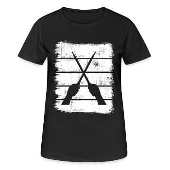 Drumsticks Drawing - Women's Breathable T-Shirt - black - Front - AI Model Female 172 light (172cm)