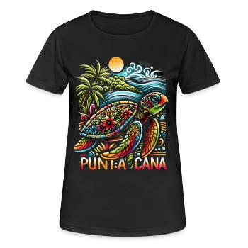 Ambiance à Punta Cana - T-shirt respirant Femme - noir - Devant - AI Model Female 172 light (172cm)
