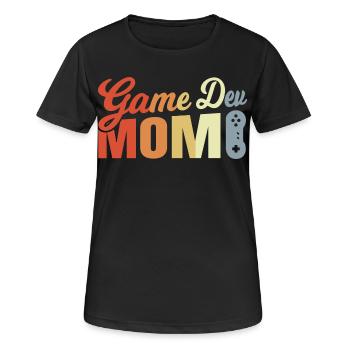 Game Developer Mom - Women's Breathable T-Shirt - black - Front - AI Model Female 172 light (172cm)