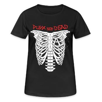 Punx n’est pas mort - T-shirt respirant Femme - noir - Devant - AI Model Female 172 light (172cm)