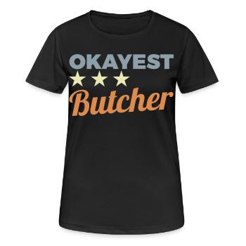 Boucher moyen - T-shirt respirant Femme - noir - Devant - AI Model Female 172 light (172cm)